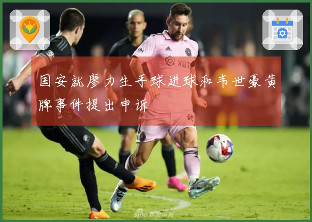 国安就廖力生手球进球和韦世豪黄牌事件提出申诉